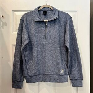 J. America Pullover Polyester Spandex Heather Blue Snuggle Bear Nostalgia S